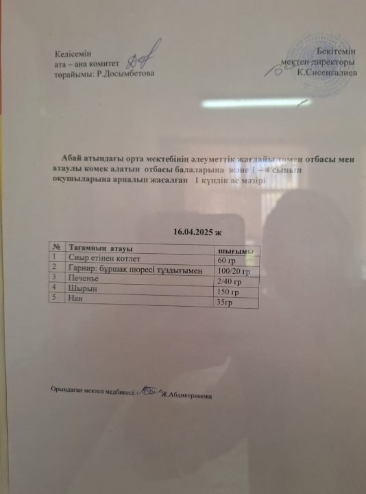 Ас мәзірі